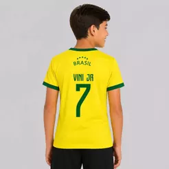 Camisa Brasil Canarinho Juvenil 7 Vini Jr