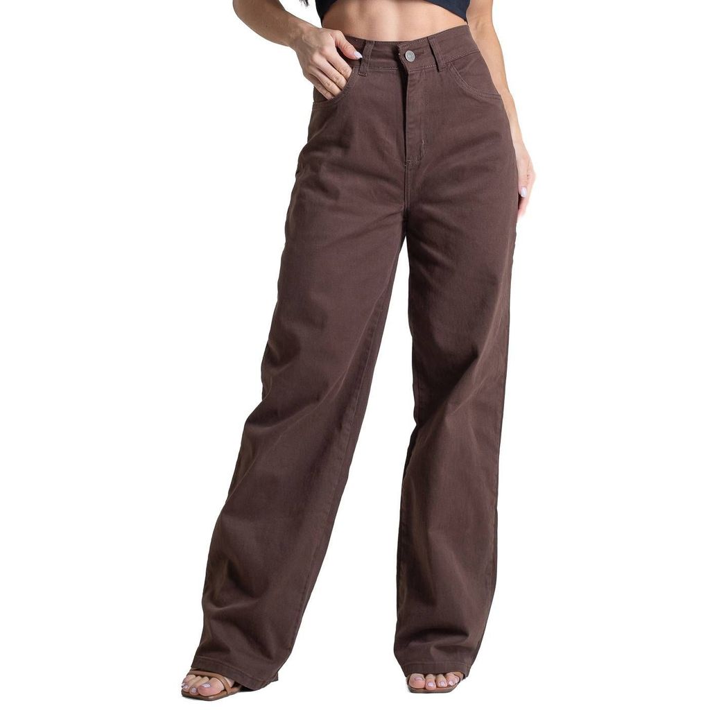 Calça Sarja Sawary Wide Leg - 283188
