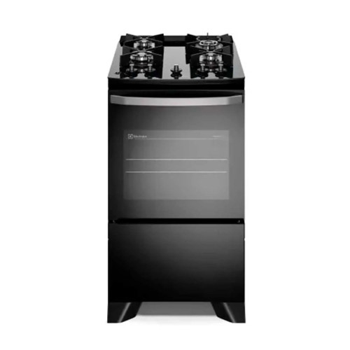 Fogão 4 Bocas FE4GB Efficient Mesa Vidro Tripla Chama e PerfectCook Electrolux