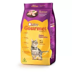 Ração Quatree Gourmet Gatos Castrados Mix de Carnes 3kg