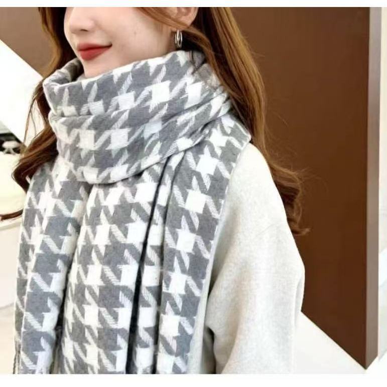 Cachecol Xadrez Feminino Lenço Pashimina Echarpe Masculino Unissex Para Frio Inverno910