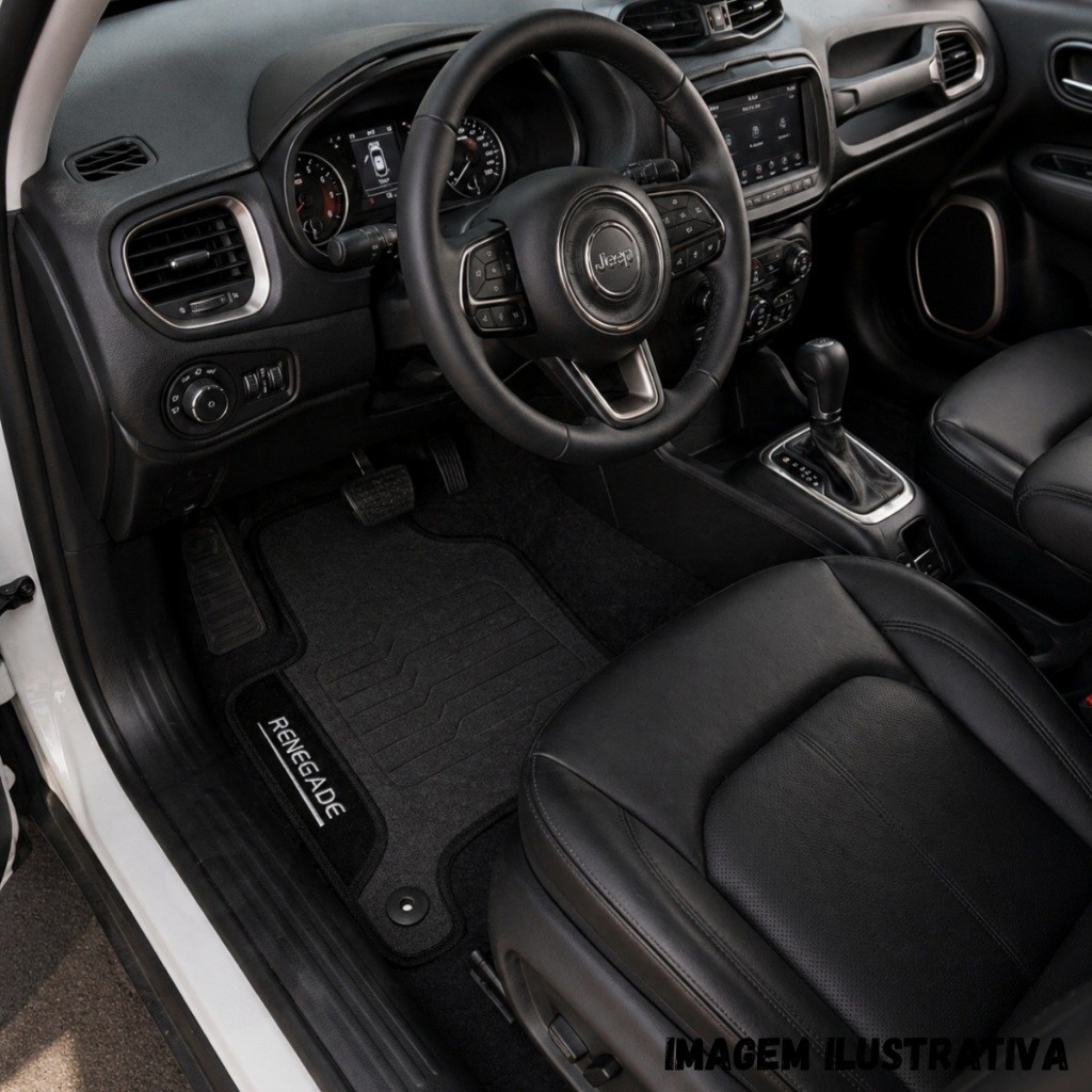 Detalhes do Jogo Tapete Borracha Personalizado P/ Jeep Renegade Ano 2025 2026...