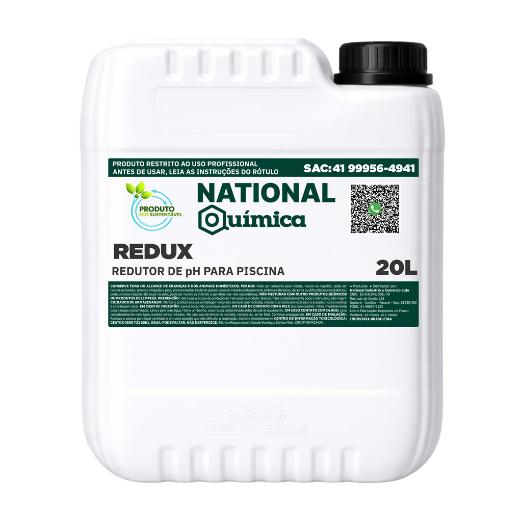 Redutor de pH 20 L Redux National Química