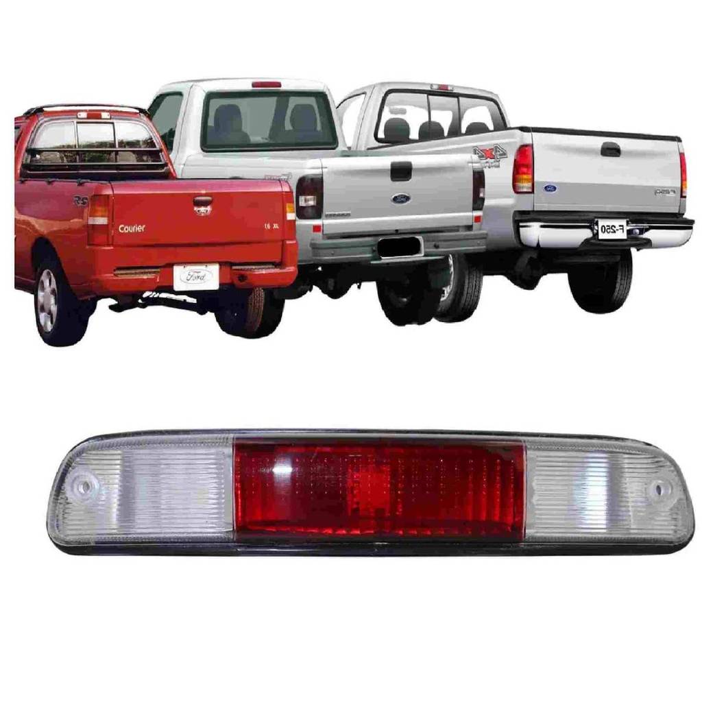 Brake Light Courier Ranger E F-250 1997 a 2013 Bicolor Com Soquete