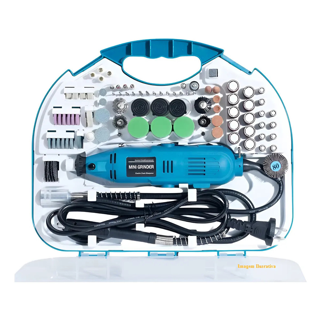 Kit Micro Retifica Profissional 35 Rpm Velocidde Ajustavel 127v 130 W