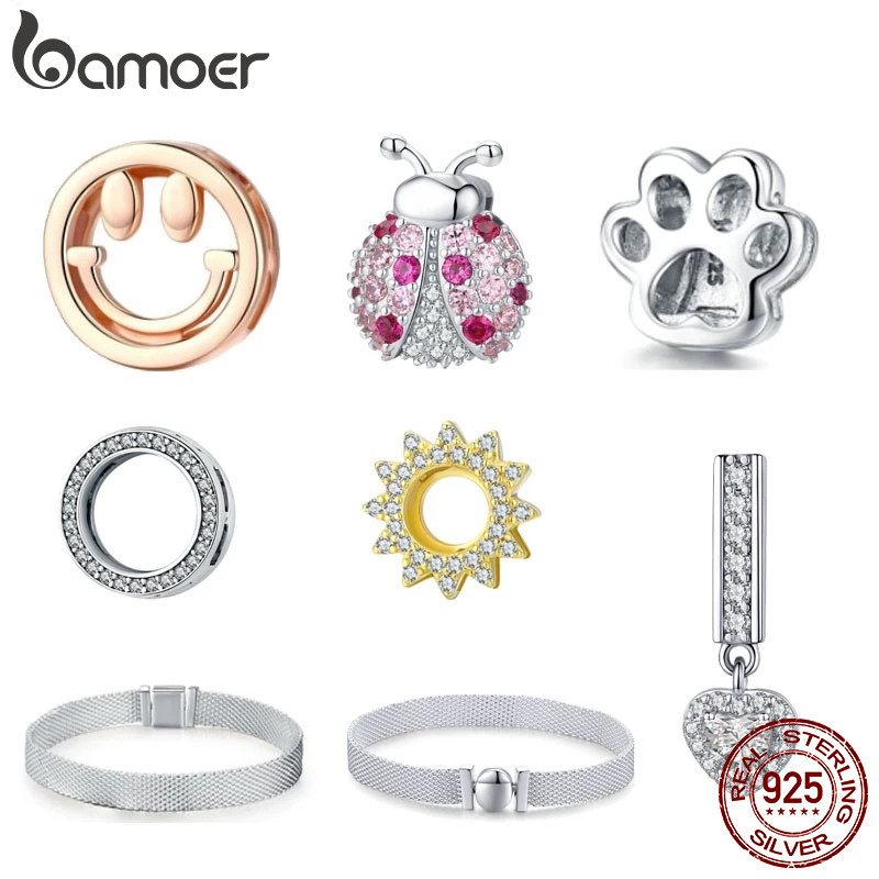 Bamoer Hot Sale 925 Sterling Silver Metropolitan Estilo Mulheres Strand Pulseiras De Moda Jóias Presente SCX001