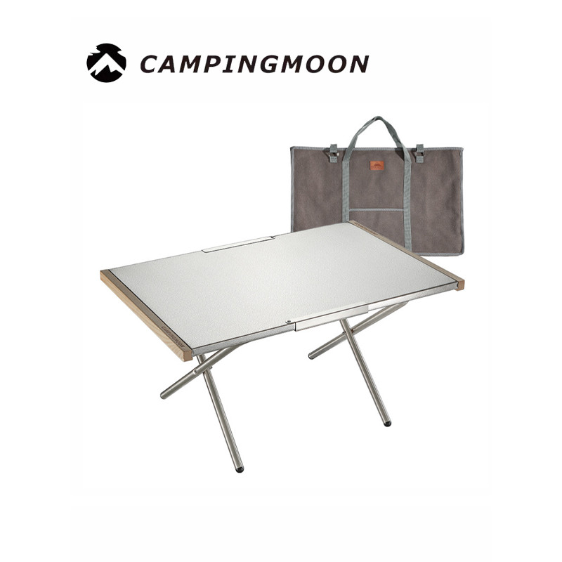 Koman ao ar livre portátil pequena mesa de aço T-370 piquenique churrasco mesa de acampamento mesa dobrável mesa de laze