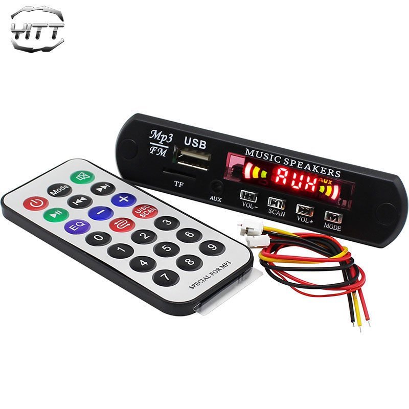 Placa decodificadora de áudio MP3/WMA/WAV de nível HiFi com rádio FM, entrada USB, cartão TF e módulo de reprodução de á