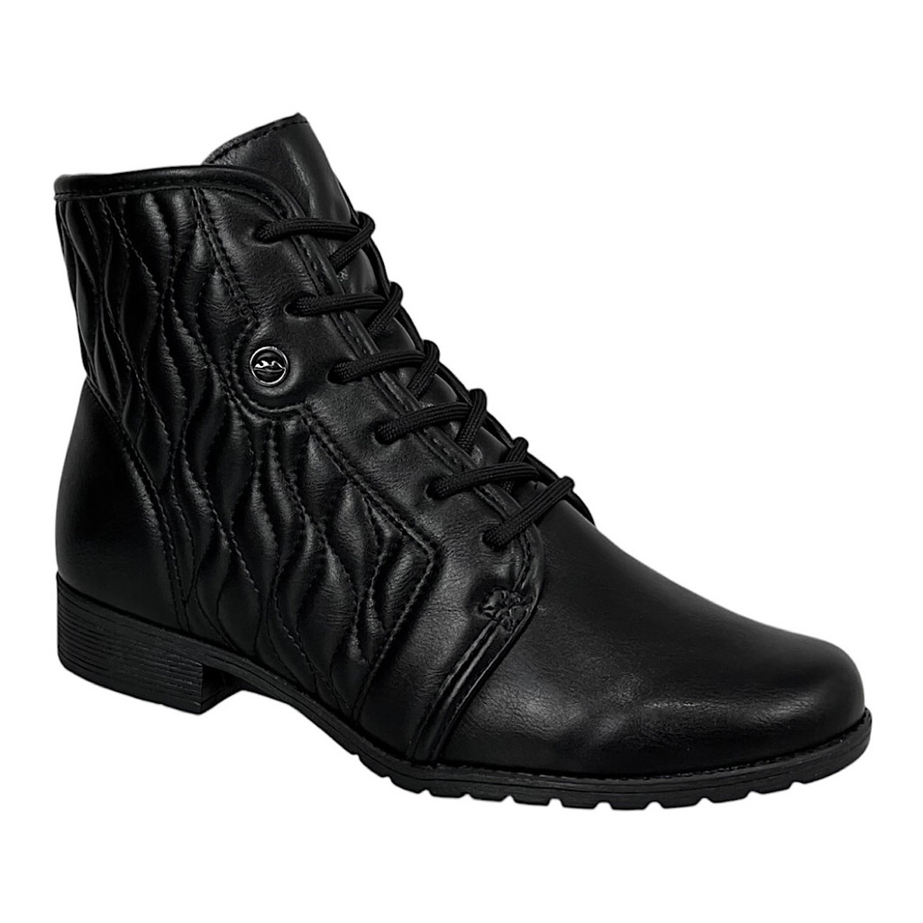 Bota Dakota Coturno Salto Baixo D2181 Preta