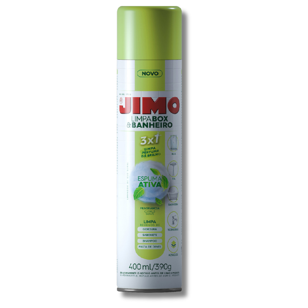 Limpa Box & Banheiro Jimo limpa, perfuma e dá brilho 400mL