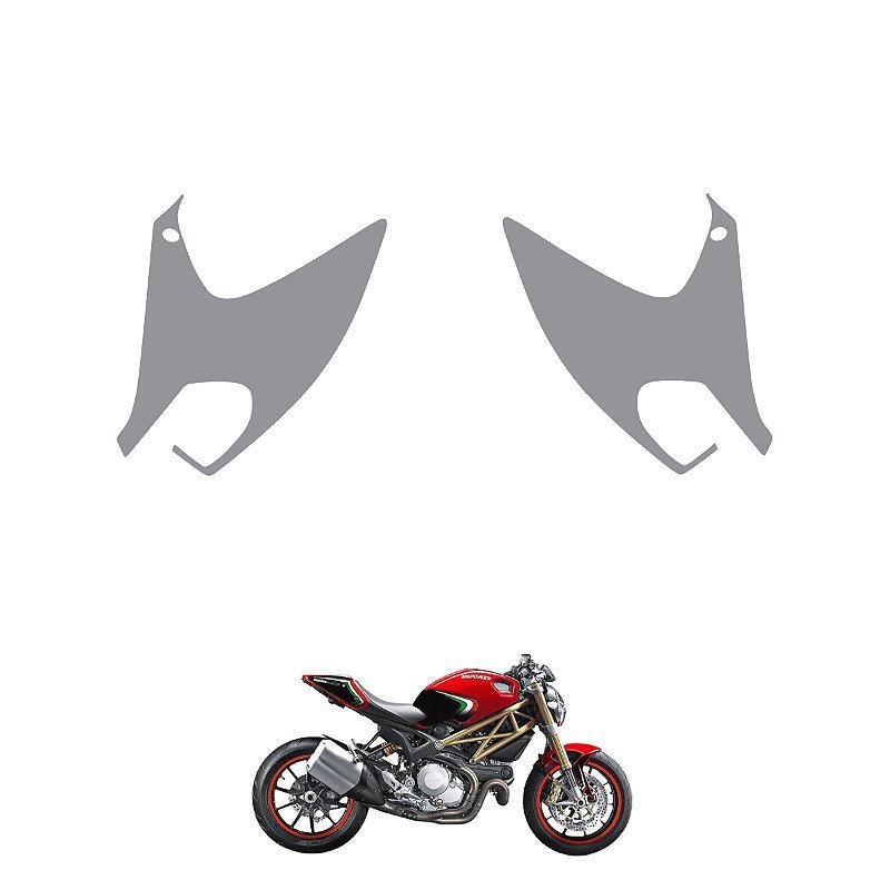 Película PPF Proteção Kit Superior Tanque Ducati Monster 796 Moto 2013 2014 Transparente TPU Anti Risco
