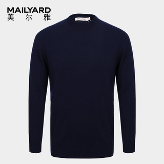 MAILYARD/MAILYARD/Meierya Suéter masculino de lã pura suéter masculino de negócios com gola redonda Casual de lã