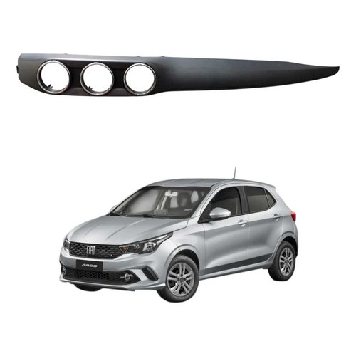 Moldura Painel Central  Fiat Argo Cronos 2018 A 2025 Cromado