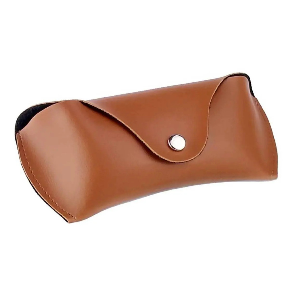 Kit 2 Estojo Case De Bolsa Óculos De Sol Feminino Masculino Cor Castor-Marrom