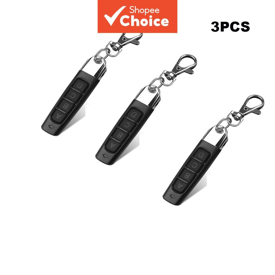 Controle Remoto para Abridor de Portas de Garagem 433MHz, Duplicador Automático de Cópia, Transmissor de Clonagem, 3