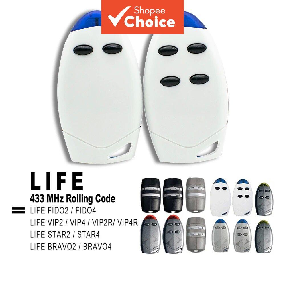 Controle Remoto para Porta de Garagem Basculante LIFE/STAR/BRAVO, 433,92MHz