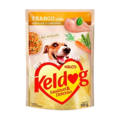 Ração Úmida Keldog Sachê para Cães Sabor Frango 100g