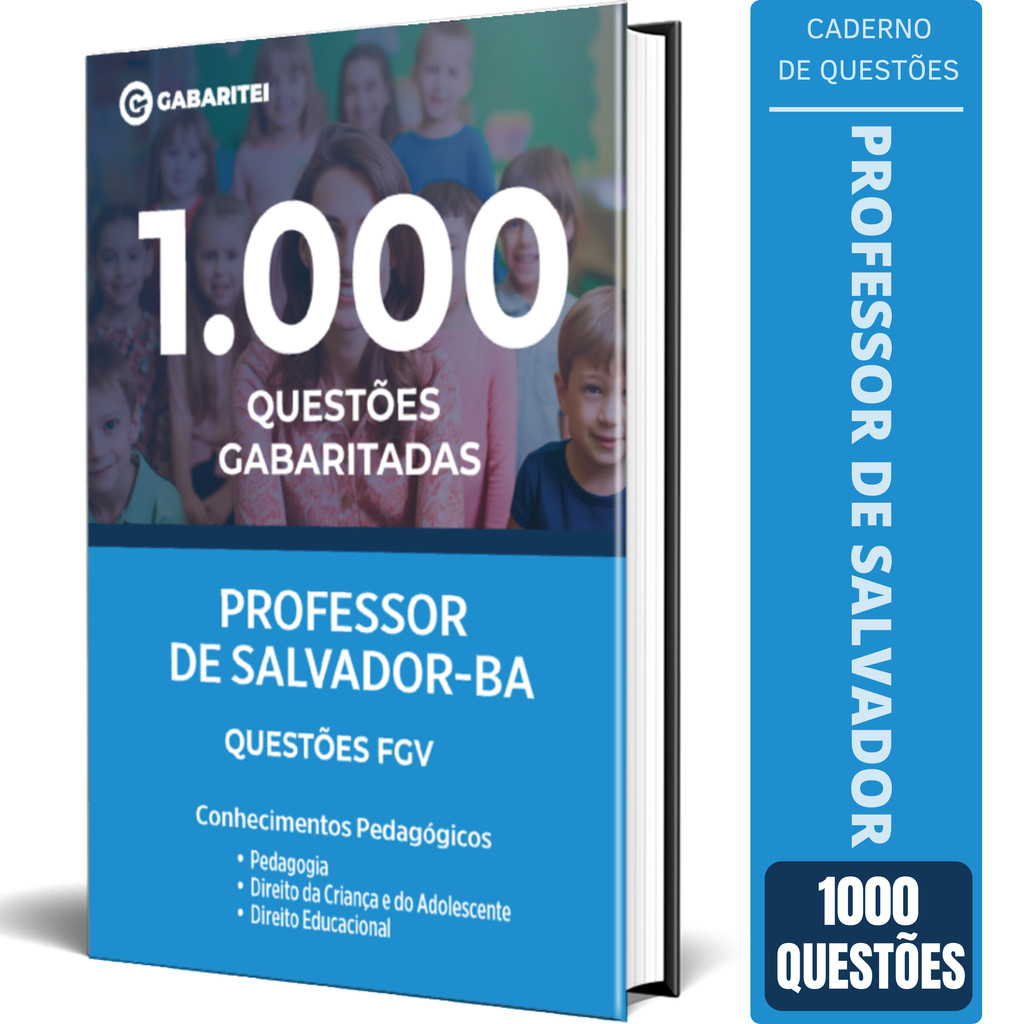 Caderno de 1.000 Questões Professor de Salvador BA Questões FGV
