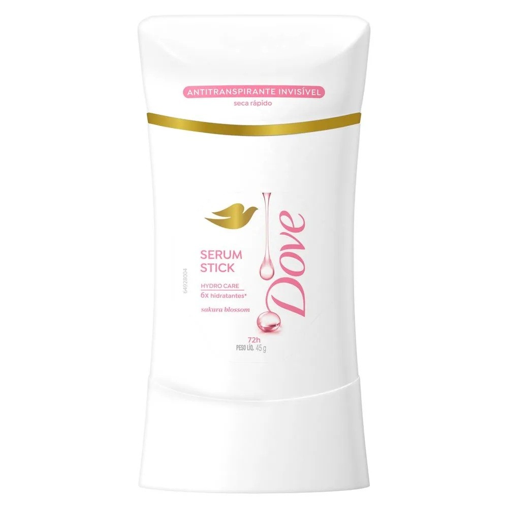 Desodorante Antitranspirante Dove Sérum Stick Sakura Blossom 45g