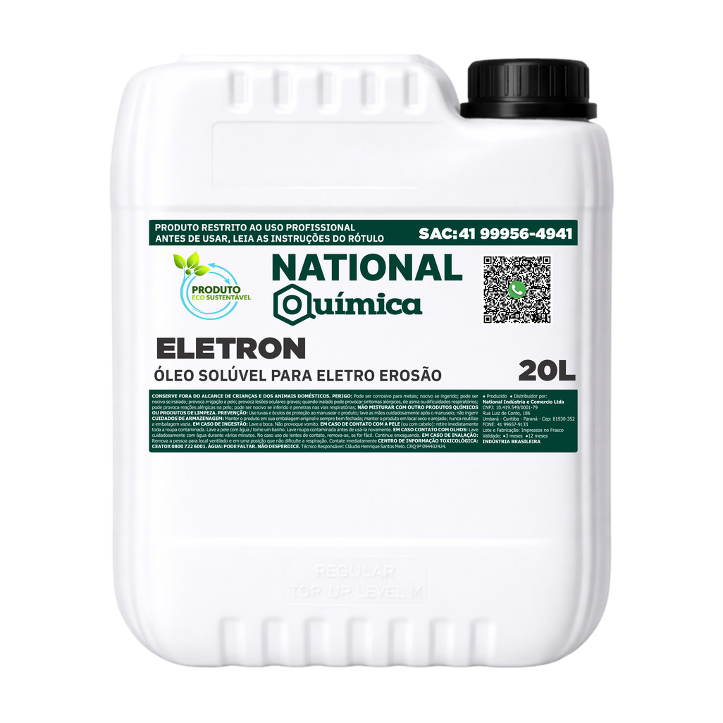 Óleo Solúvel para Eletroerosão 20 L Eletron National Química