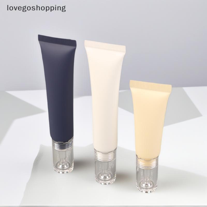 [lovego] 10/15/30g Tubos Macios Cosméticos Creme Loção Base Líquida Frascos Recarregáveis Conta-Gotas De Ácido Hialurôni