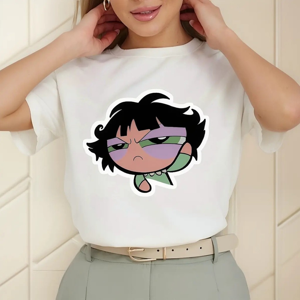Camiseta Estampada Inspirado Super Poderosa Docinho Acordando Unissex 100% Algodão Frete Grátis Rápido Plus Size