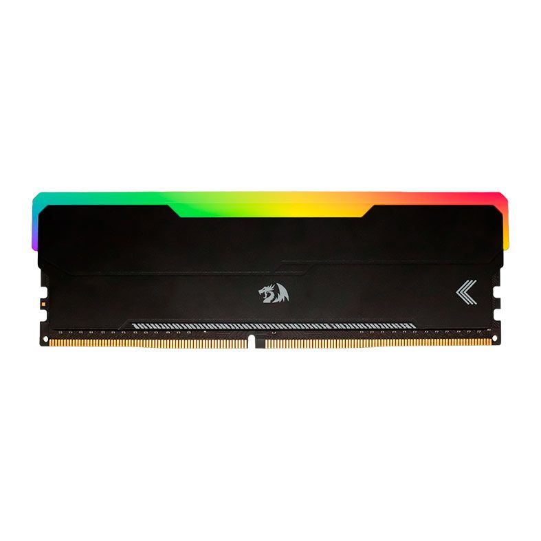 Memoria Redragon Magma, RGB, 8GB (1x8GB), DDR4, 3200MHz, C16, Preta, GM-801, Memoria Ram RGB