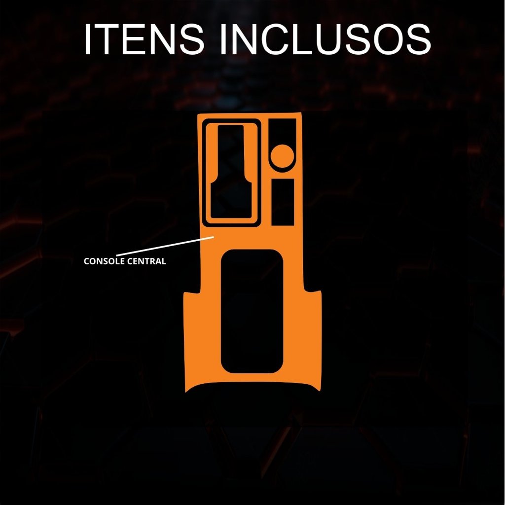 Película PPF Proteção Kit Console Central Mitsubishi Eclipse Cross HPE-S 4X4 2026 Transparente TPU Anti Risco