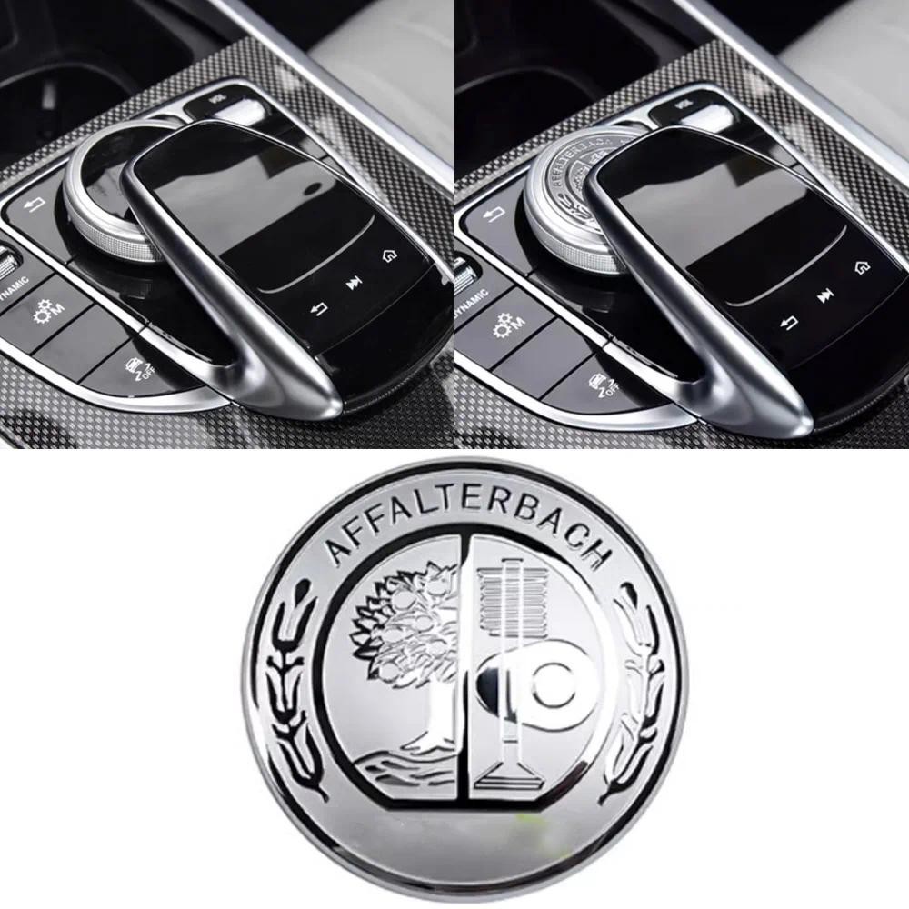 Adesivo Multimídia Para Interior Do Carro , Prateado Console Central , Botão Mouse AFFALTERBACH AMG Mercedes-Benz GLC C/