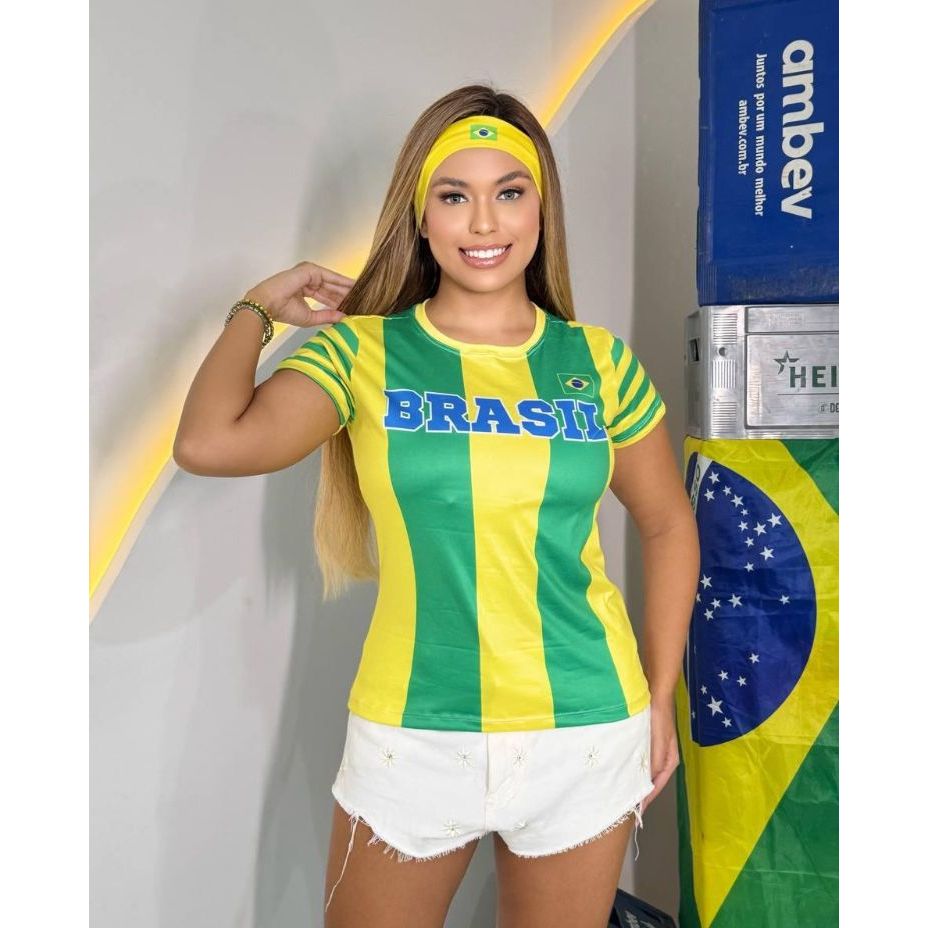 Camiseta t-shirt feminina do brasil