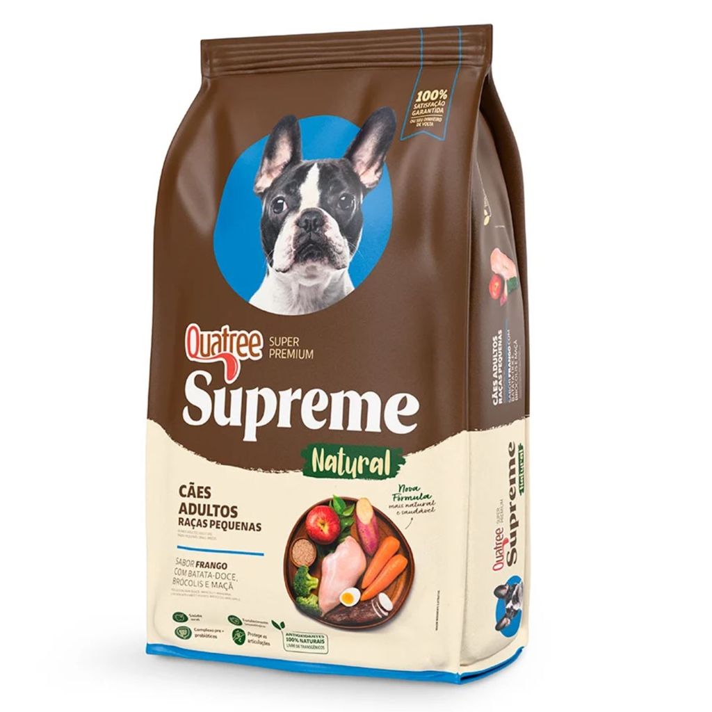 Ração Quatree Supreme Raças Pequenas Frango e Batata 15kg