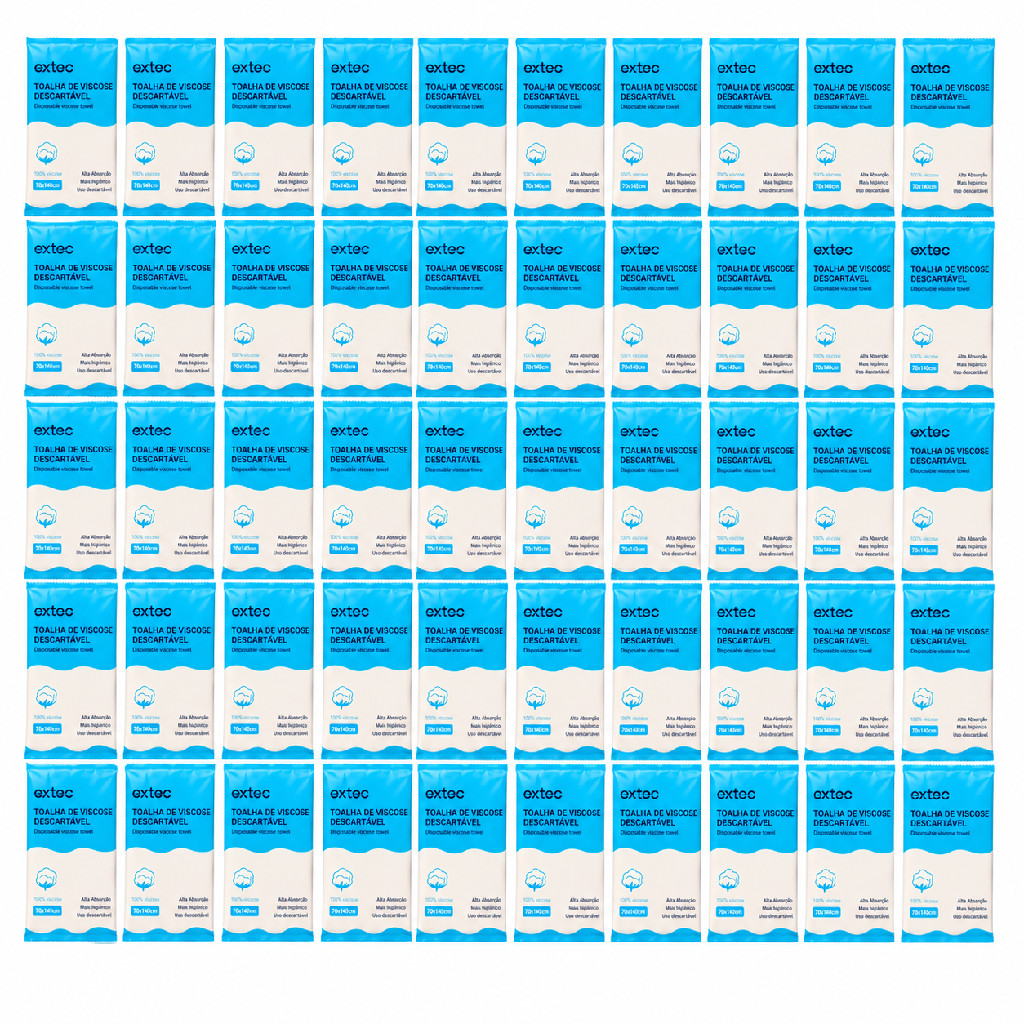 Toalha de viscose descartável alta absorção higiênico descartável unitário 70 x 140