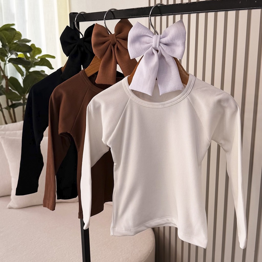 Blusa Infantil Mariana Peluciada Branca, Marrom e Preta Menina 04 ao 12