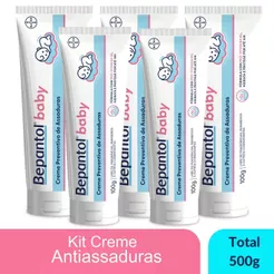 Kit 5 Creme Pomada de Assadura VitB5 100g Cada Bepantol Baby