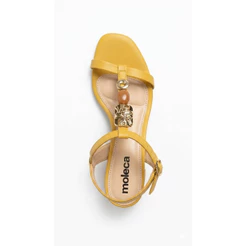 Sandália Feminina Moleca Detalhes Dourados - 5496.126