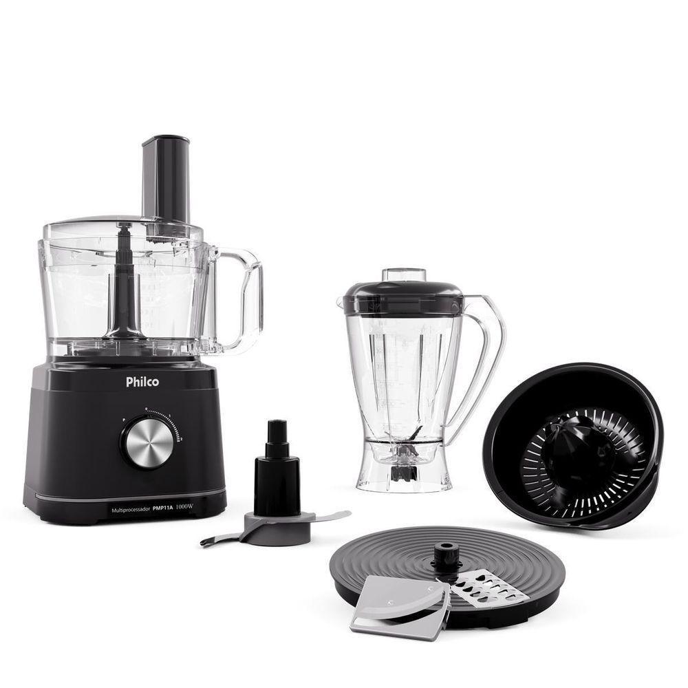 Multiprocessador Philco PMP11A 5 em 1 2 Velocidades 1000W Preto 110V