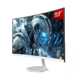 Monitor Gamer Pcyes O-Creed O23c 23.8" Curvo Fhd Va 180hz 1ms Hdmi/Dp Freesync White Ghost
