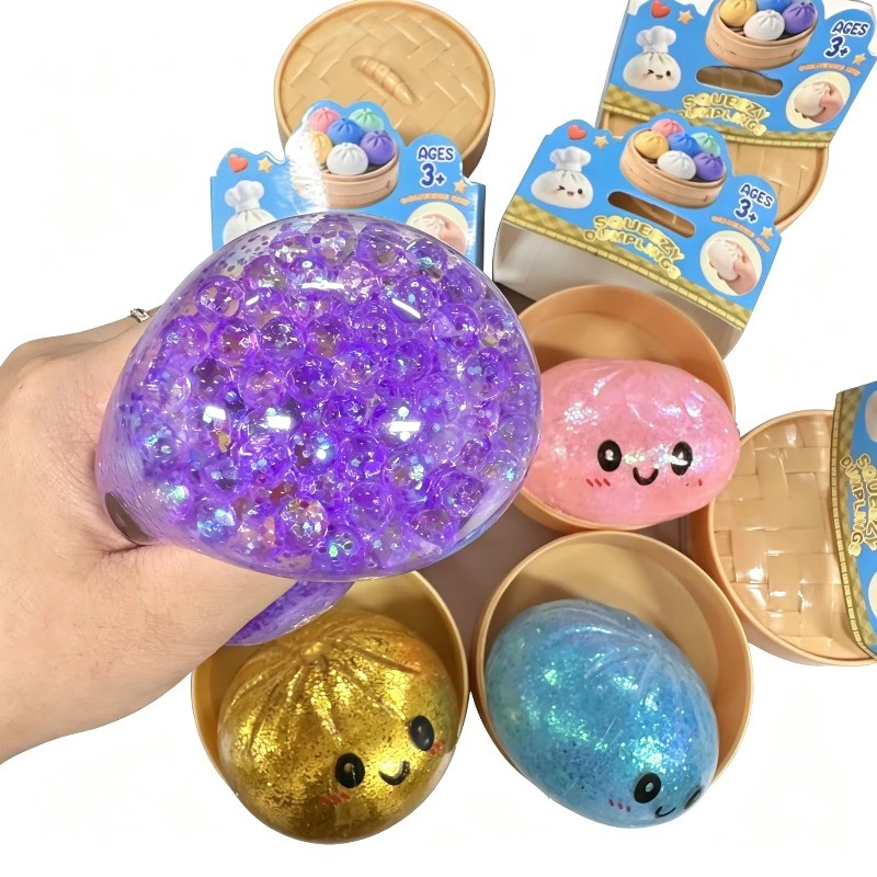 Bolinho Gigante Em Forma De Brinquedo Mole Macio Elástico Alívio Do Estresse Bola Brilhante Sensorial Para Crianças Adul
