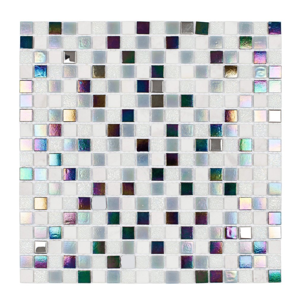 Pastilha de Vidro Silk de 30cm x 30cm Rende  Glass Mosaic