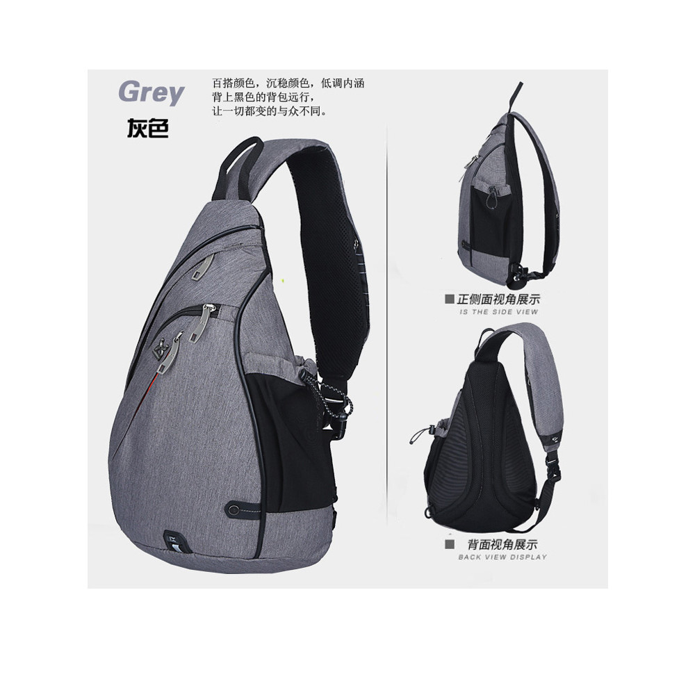 Saco de peito masculino de um ombro saco do mensageiro esportes ao ar livre pequena mochila feminina lazer viagem escala