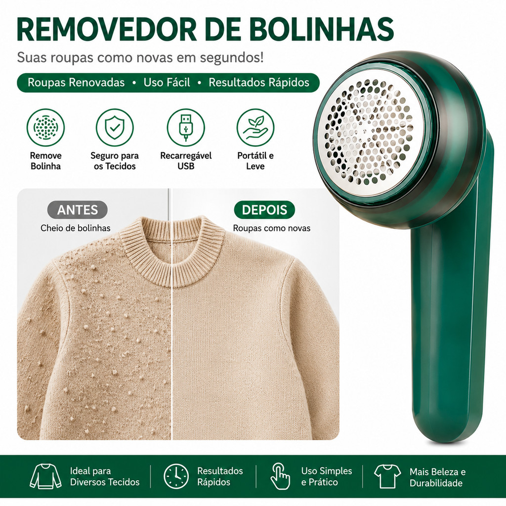 Papa Bolinhas Elétrico Aparador Recarregável Sem Fio Tira Pelos de Roupas e Removedor de Fiapos