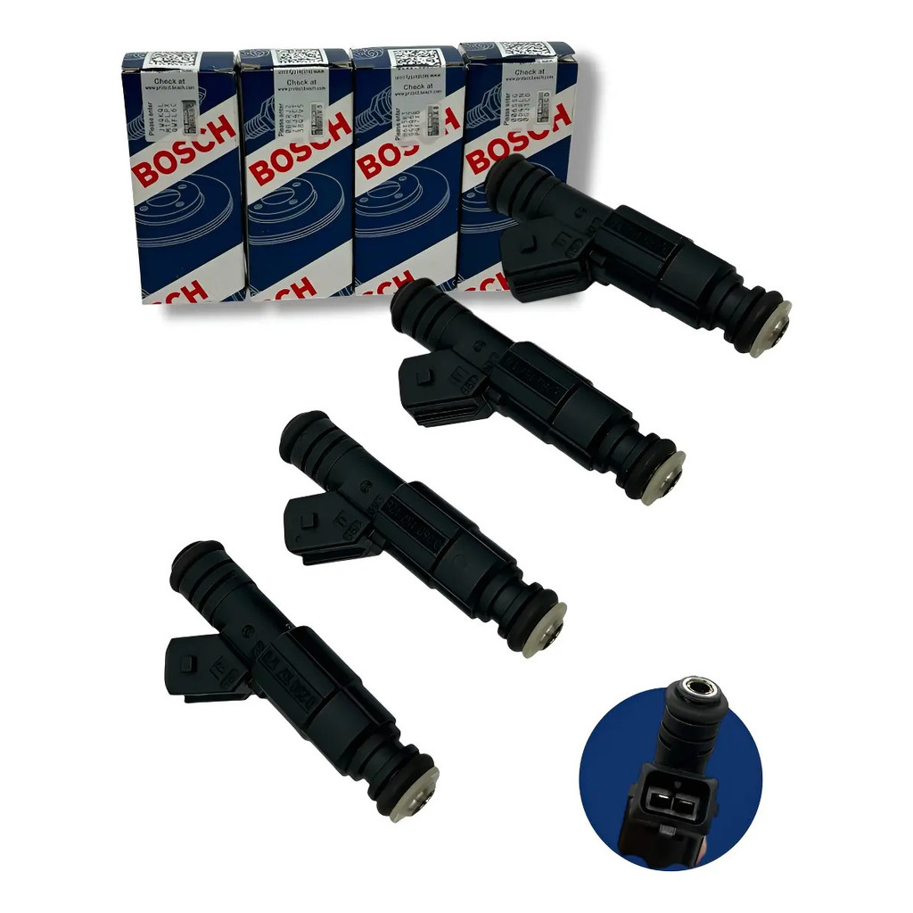 Kit 04 Bicos Injetor Gol Fox Voyage Bosch Iwp176 0280157178
