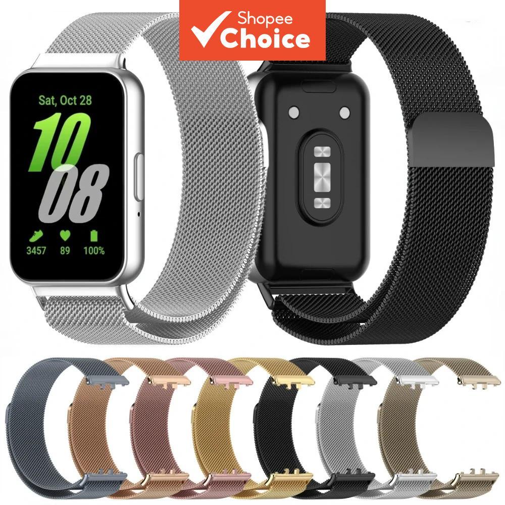 Para Samsung Galaxy Watch Fit 3 Pulseira De Substituição De Aço Inoxidável De Metal