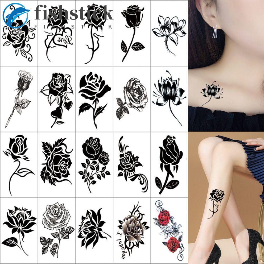 FISHSTICKA 5/10/20/30/50 Peças Adesivos De Tatuagem De Borboleta , Temporários Coloridos À Prova D'água