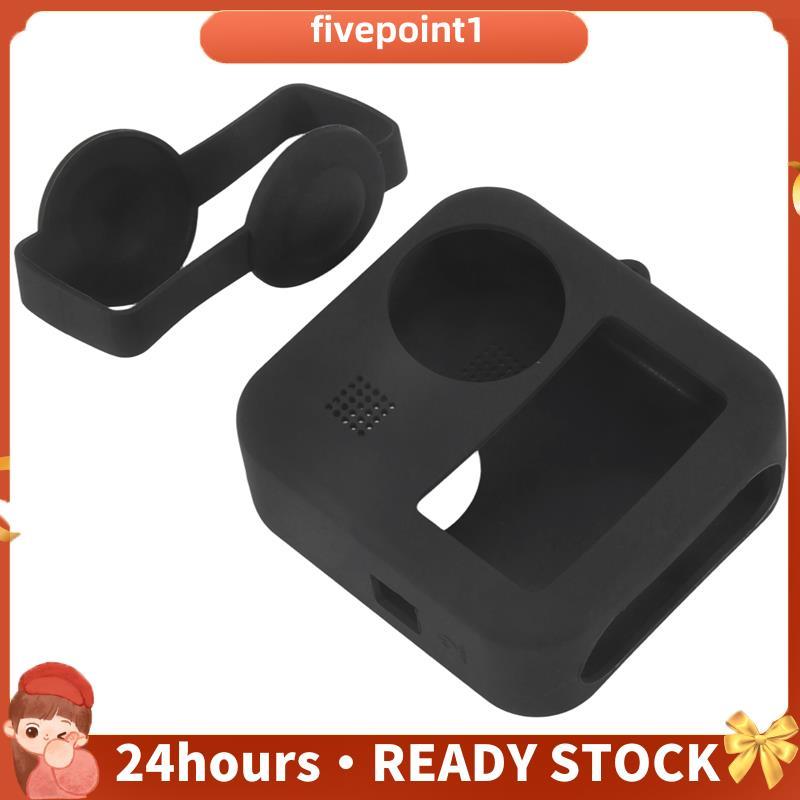 Capa Protetora De Silicone Para Câmera Esportiva MAX 360 , Peças De Lente De Cúpula Profissional (Preta)