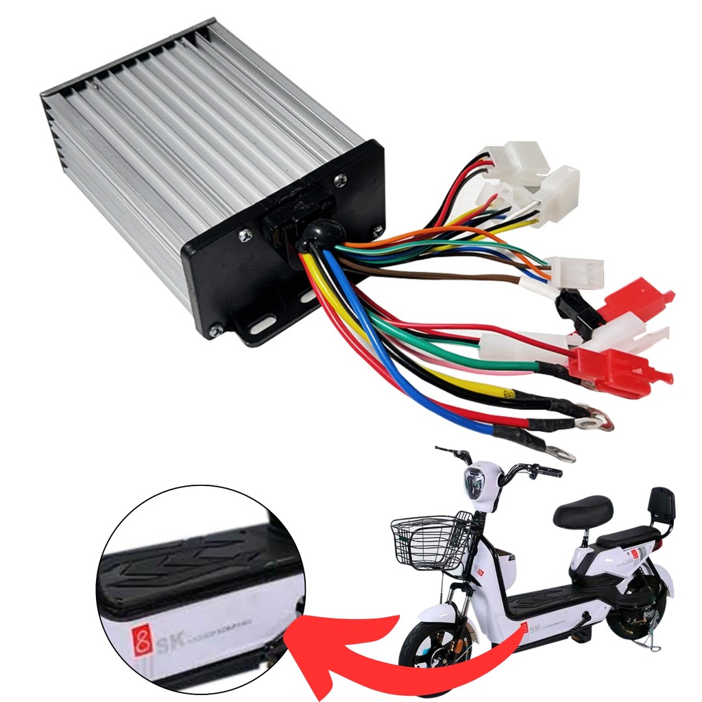Modulo Controlador 500w Scooter Bicicleta Eletrica WeHawk Smartway Fly Happy Smart Ecobikes Gicin