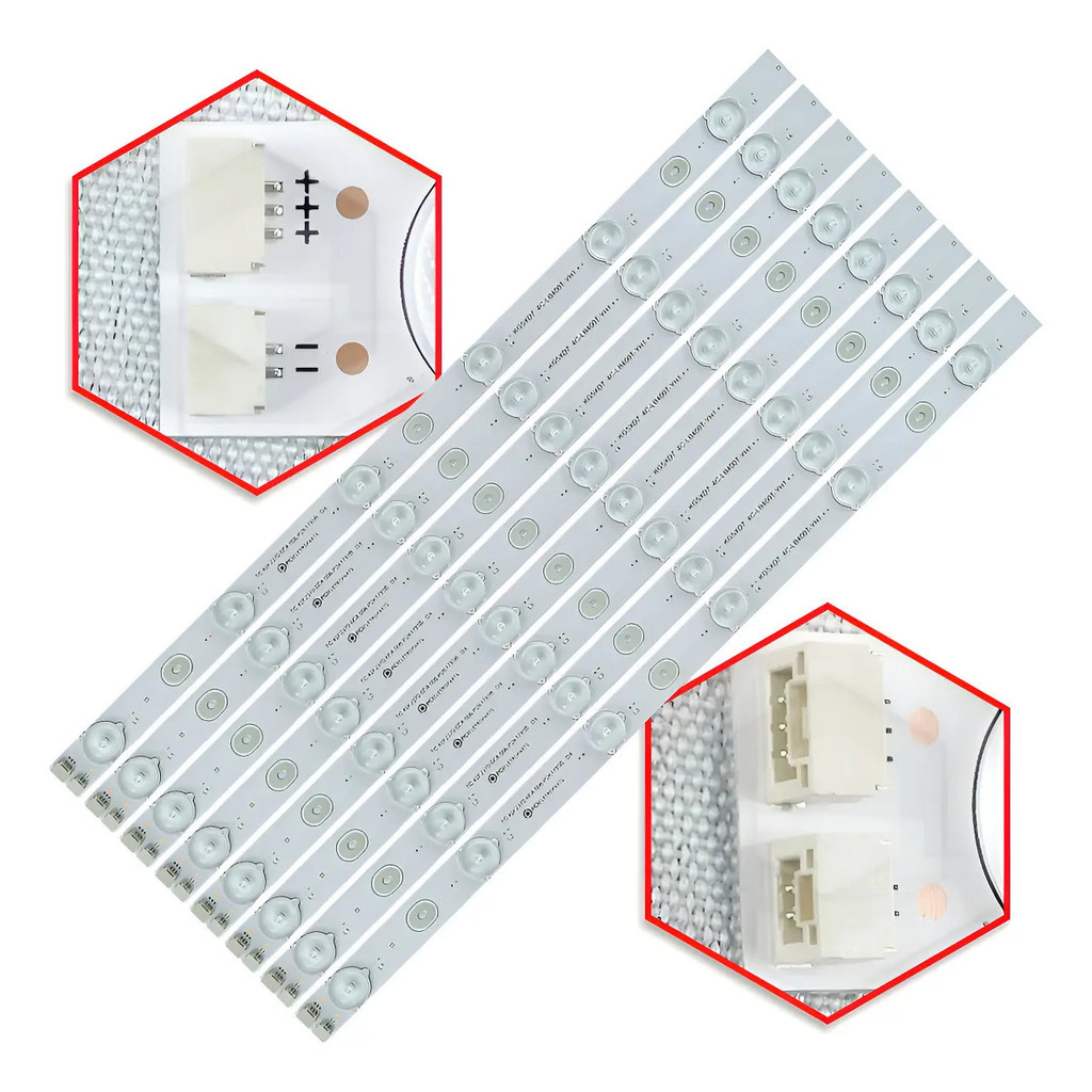 Kit 8 Barras Led Ph39f33dsg Ph39f33 Ph39f33dsgw 3v tudo eletro