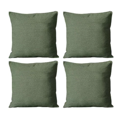 Kit 4 Almofadas com Enchimento Decorativa 30x30 Linho Verde