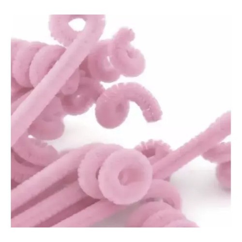 Hastes De Chenille, Limpador De Cachimbo - 30cm Cores - 20pç Rosa-claro