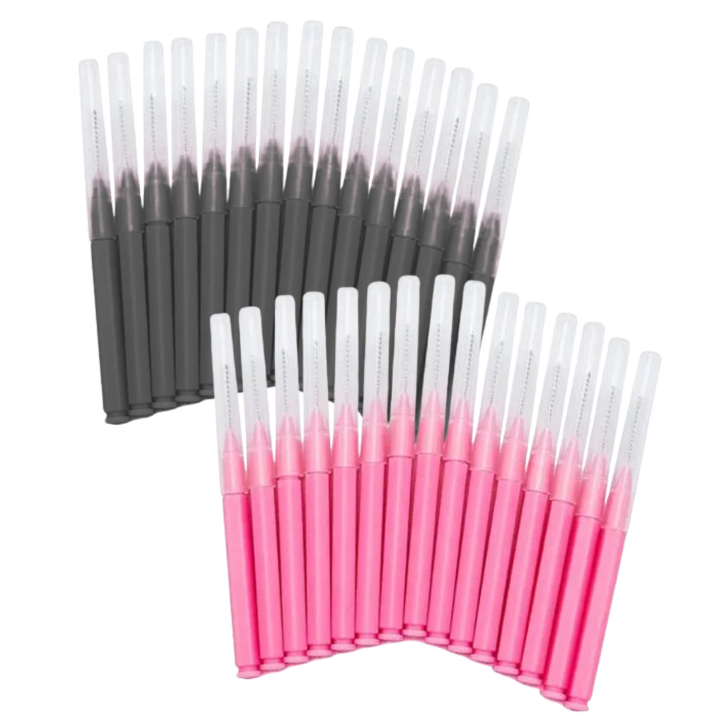 Kit 120 Mini Escovas para Lash Lifting e Brow